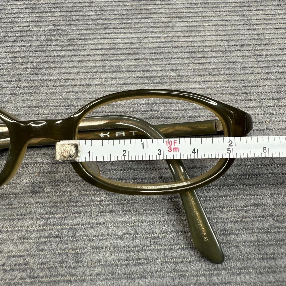 Kata Eyeglasses Style 58 OLV Olive Green Oval Frames 47-18-140 Mens Womens